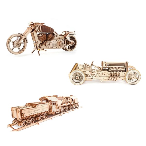 3 maquettes en bois 3D - Transport - Photo n°1
