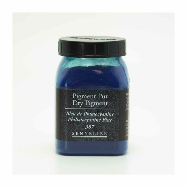 Pigment pour création de peinture - pot 100 g - Bleu de phtalocyannine - Photo n°1