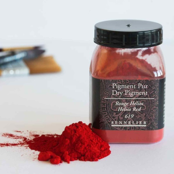 Pigment pour création de peinture - pot 40 g - Rouge Hélios - Photo n°2