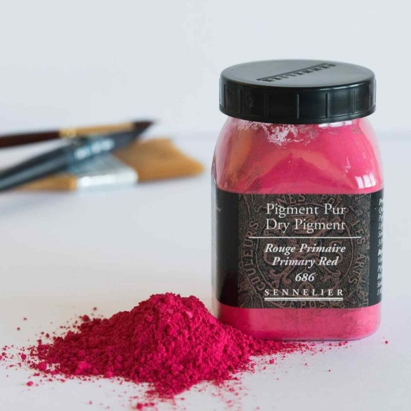 Pigment pour création de peinture - pot 110 g - Rouge primaire - Photo n°2
