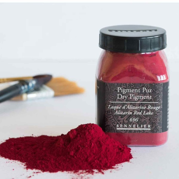 Pigment pour création de peinture - pot 60 g - Laque d'Alizarine rouge - Photo n°2