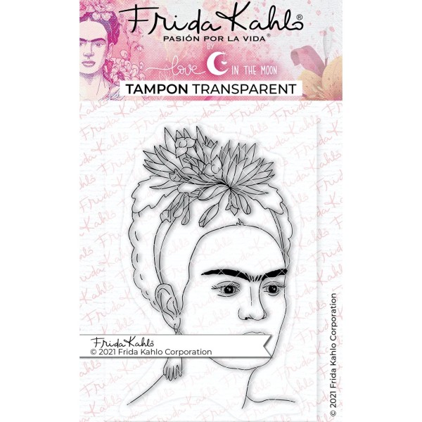 Tampon transparent - Frida Kahlo - 9,5 x 6,5 cm - Photo n°1