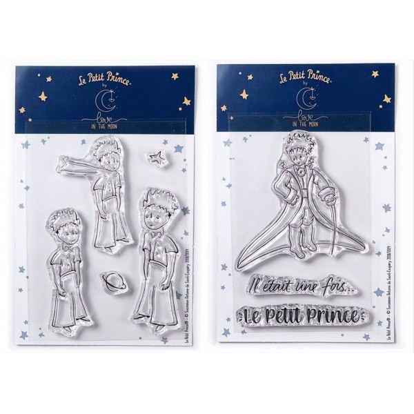 8 Tampons transparents Le Petit Prince Planète et messages - Photo n°1