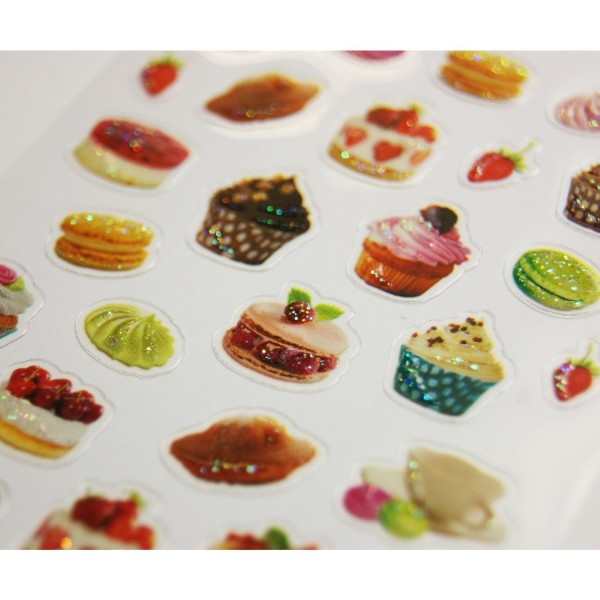 Stickers Pâtisseries - Paillettes - 1,8 cm - Photo n°2