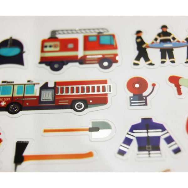 Autocollants - Pompiers et équipements - 1,8 cm - Photo n°2