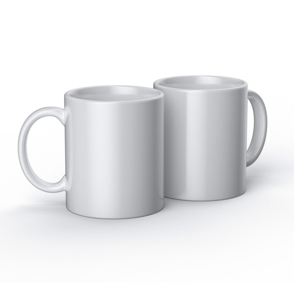 2 Mugs Céramique Blanc À Customiser 340 Ml - Cricut - Photo n°1