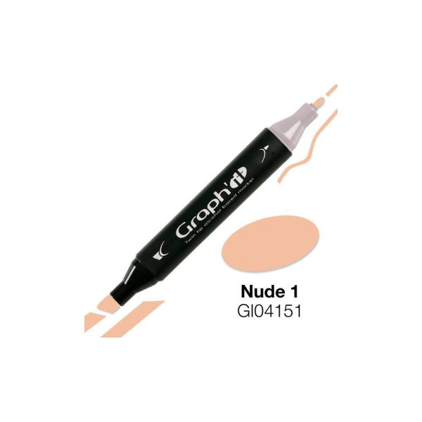 Marqueur Graph'It à double pointe - Nude 1 - Photo n°1