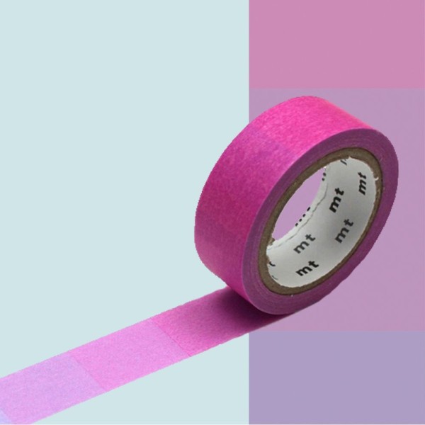 Masking tape dégradé fluo rose et bleu - 1,5 cm x 7 m - Photo n°1