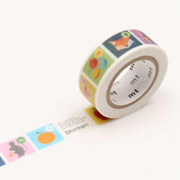 Masking tape KIDS - Jeu shiritori - 1,5 cm x 7 m - Photo n°1
