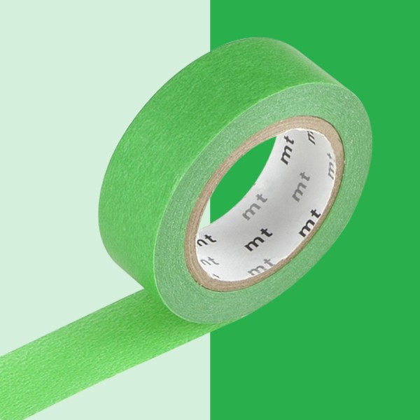 Masking tape unicolore - Vert - 1,5 cm x 7 m - Photo n°1