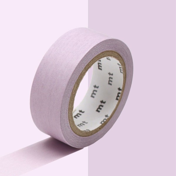 Masking tape unicolore pastel - Violet - 1,5 cm x 7 m - Photo n°1