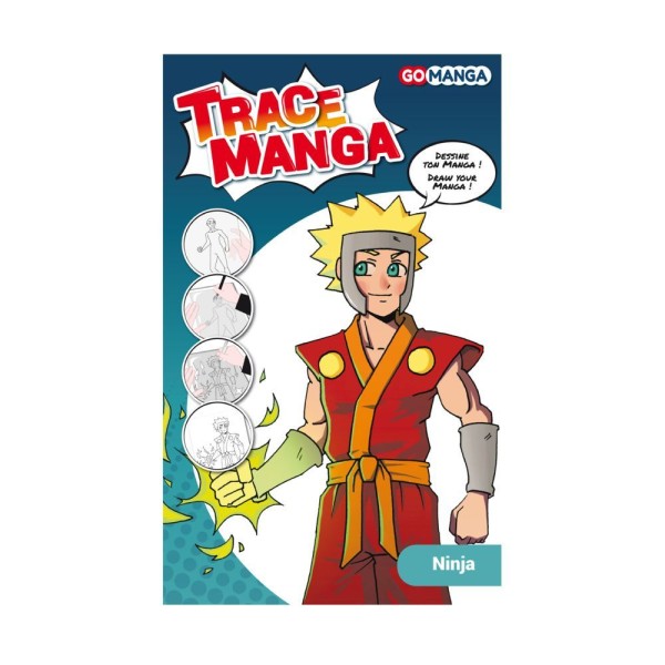 Kit de dessin Trace Manga Go Manga - Ninja - Photo n°1