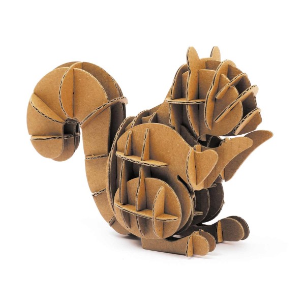 Maquette écureuil 3D en carton à monter soi-même - Photo n°1