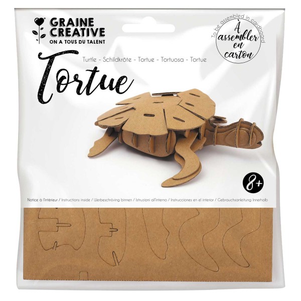 Maquette tortue 3D en carton à monter soi-même - Photo n°2