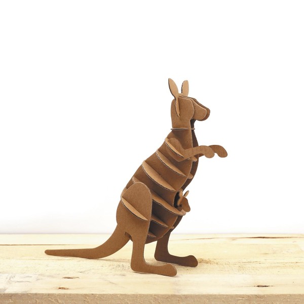 Maquette kangourou 3D en carton à monter soi-même - Photo n°5