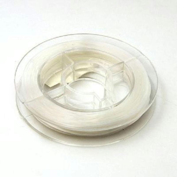 20 m X 0.5 mm Fil cristal élastique transparent en bobine - Photo n°1