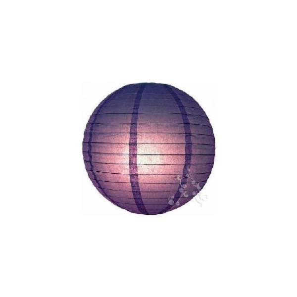 Lampion boule chinoise violet - Photo n°1