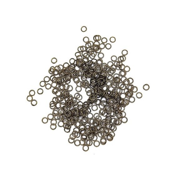Lot de 400 anneaux de jonctions bronze - 5mm - Photo n°0