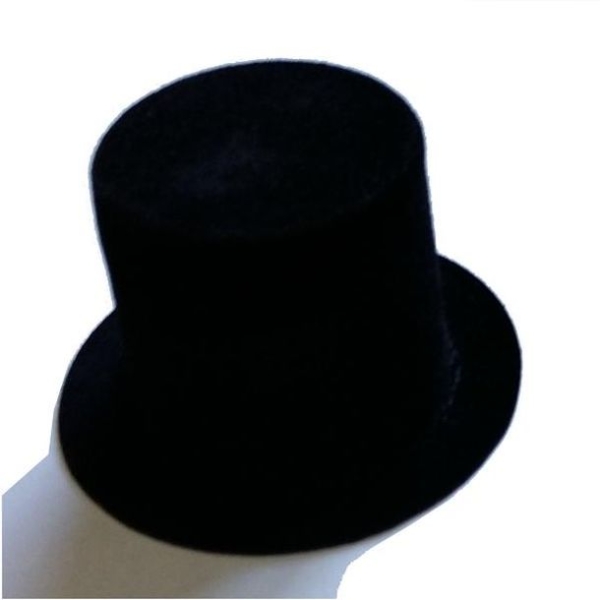 Mini chapeau haut de forme noir Lot de 4 - Photo n°1