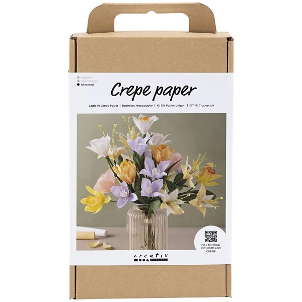 Kit DIY Papier Crépon - Bouquet Printanier - Photo n°1