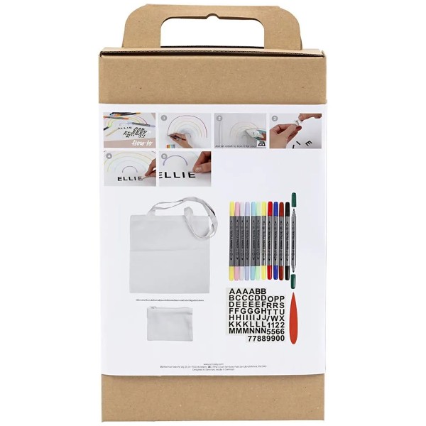 Kit Customisation Textile - Tote Bag et Pochette - 2 pcs - Photo n°4