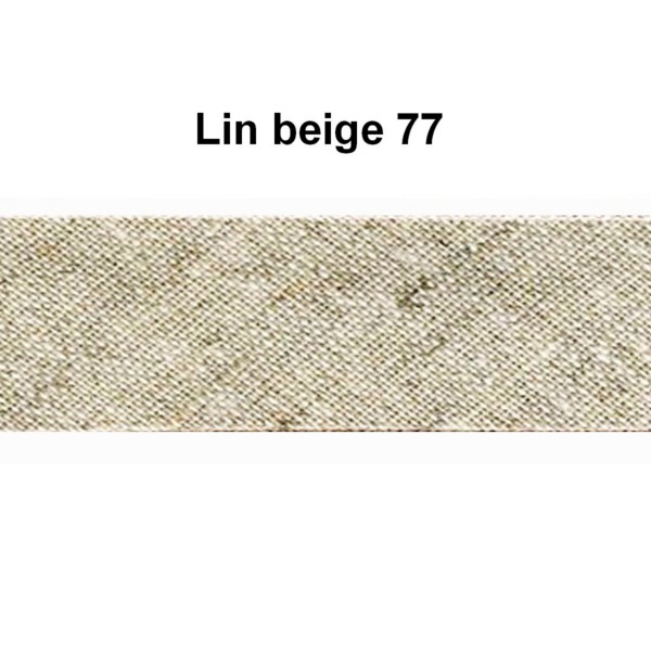 Biaislin  - rouleau de 25 mètres 18 mm de large beige - Photo n°1