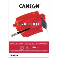 Bloc Canson Graduate - Huile & Acrylique - A3 - 290 g - 20 feuilles