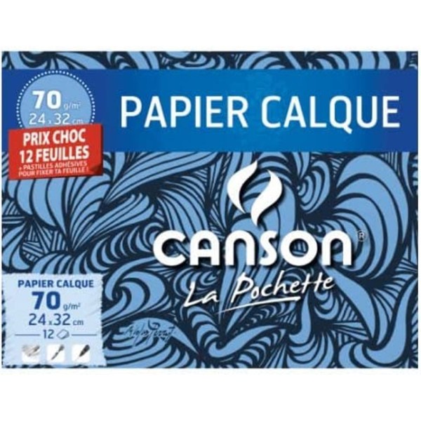 CANSON - Papier calque, satin - 240 x 320 mm - Prix Choc - Photo n°1