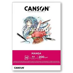 Bloc Canson Graduate - Manga - A4 - 200 g - 30 feuilles