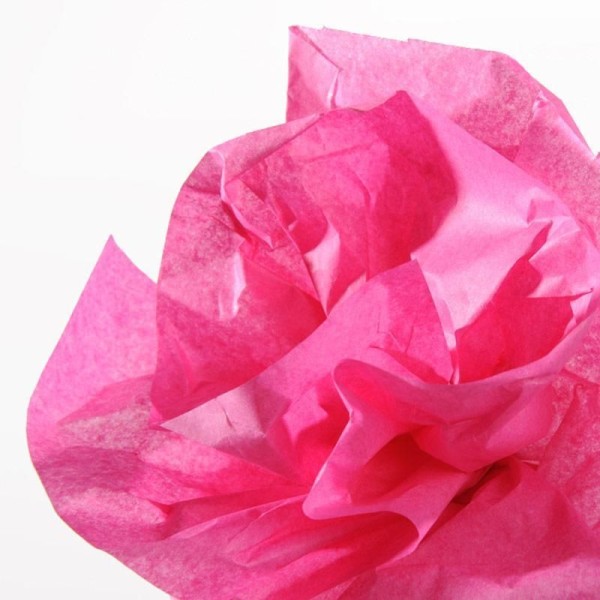 CANSON - Papier de soie - 0,5 x 5,0 m - 20 g/m² - Rose bonbon - Photo n°1