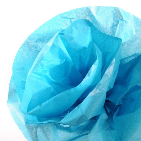 CANSON - Papier de soie - 0,5 x 5,0 m - 20 g/m² - Bleu turquoise - Photo n°1