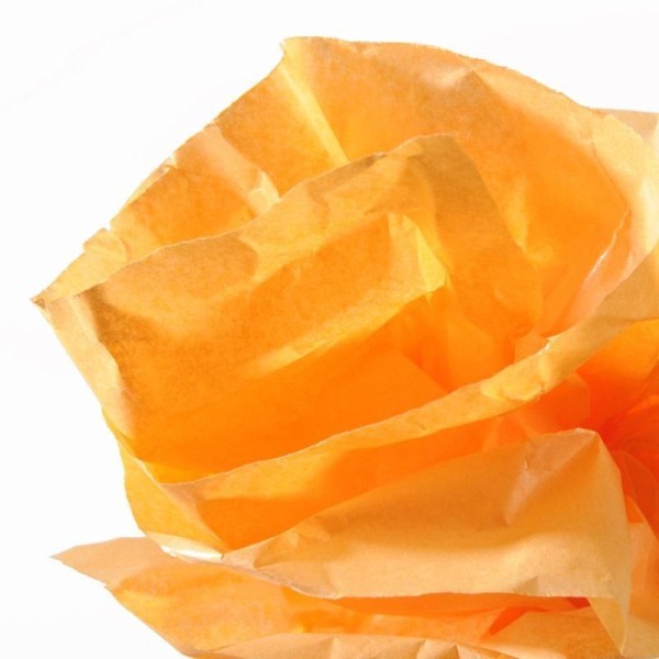 CANSON - Papier de soie - 0,5 x 5,0 m - 20 g/m² - Orange - Photo n°1