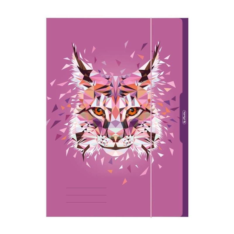 Carton à dessin Wild Animals Lynx , A3 - Herlitz - Carton à dessin
