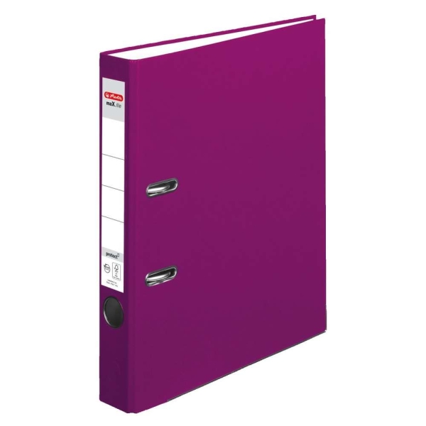 Classeur maX.file protect A4 - Dos : 50 mm - Framboise - Herlitz - Photo n°1