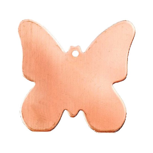 Lot de 10 Pendentifs en cuivre Papillon 1 trou, ébauche 3,8 cm, pour émaillage - Photo n°1