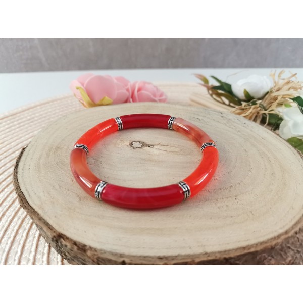 Kit bracelet perles tube incurvé - Photo n°1