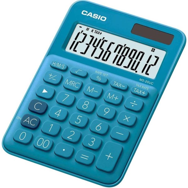 CASIO - Calculatrice de bureau MS-20UC-BU - Bleu - Photo n°1