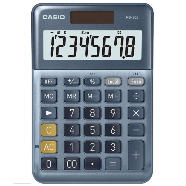 CASIO - Calculatrice de bureau MS-80E - Argent - Photo n°1