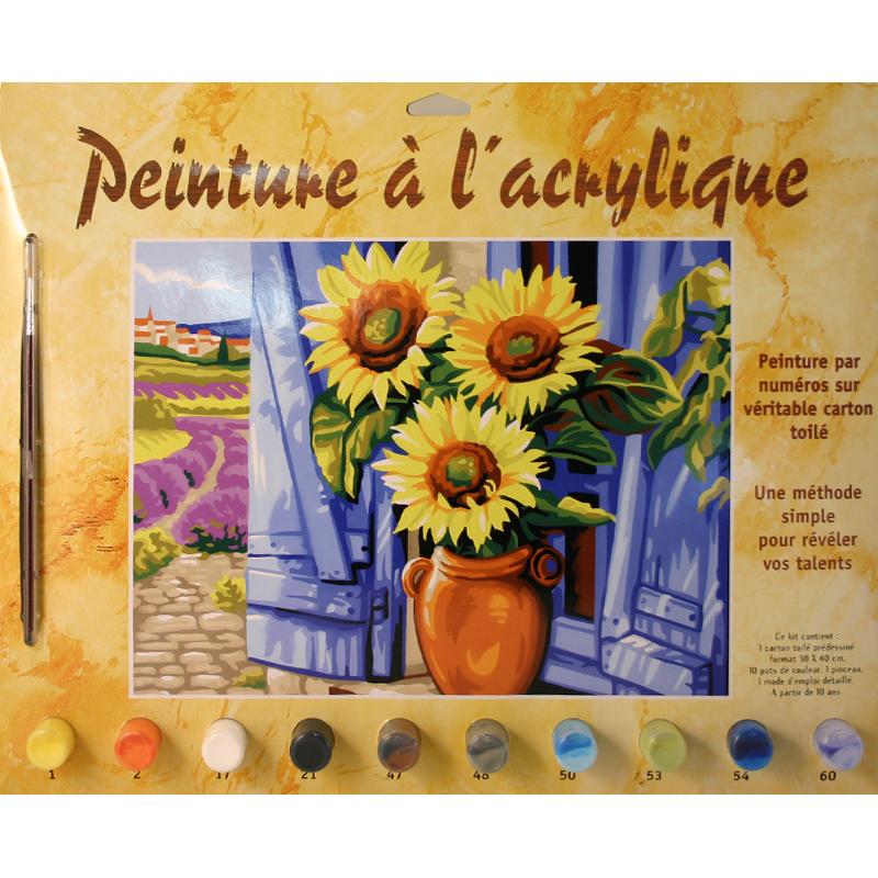Peinture numero adulte - Soleil de Provence - Peinture numéro