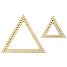 Cadres tambour broderie - Triangles - 9 x 12 cm / 18 x 21 cm - 2 pcs