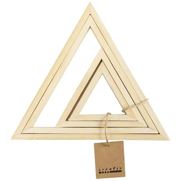 Cadres tambour broderie - Triangles - 2 pcs - Photo n°2