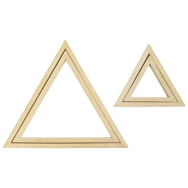Cadres tambour broderie - Triangles - 2 pcs - Photo n°1