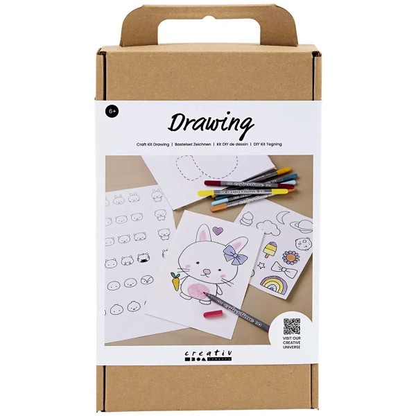 Kit DIY Dessin enfant - Apprendre à dessiner - Photo n°1