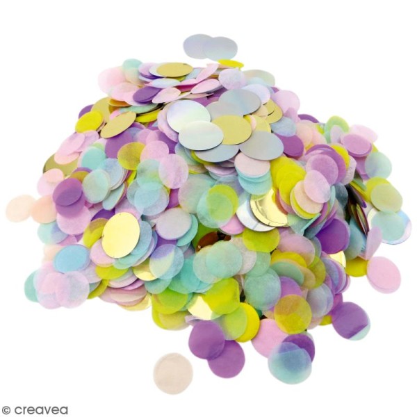 Confettis ronds Candy - Multicolore - Photo n°1