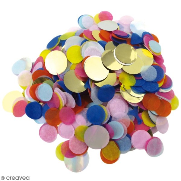Confettis ronds Party - Multicolore - Photo n°1