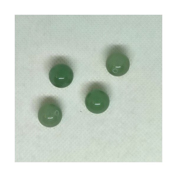 4 Perles gemmes - aventurine vert - 12mm - Photo n°1