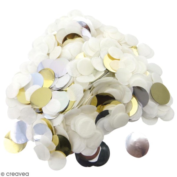 Confettis ronds Blancs - Photo n°1