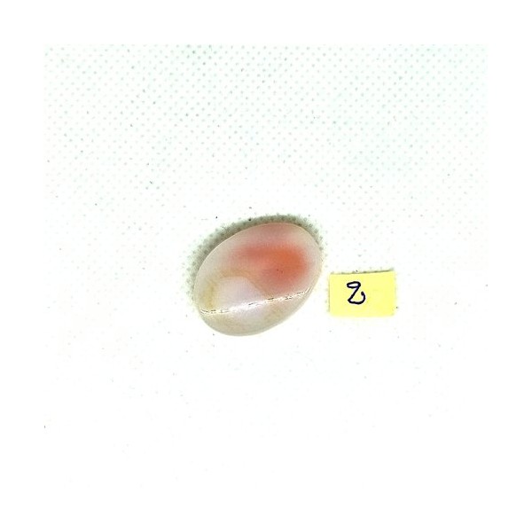 1 Perle en verre - rose / orange - environ 18x20mm - Photo n°2