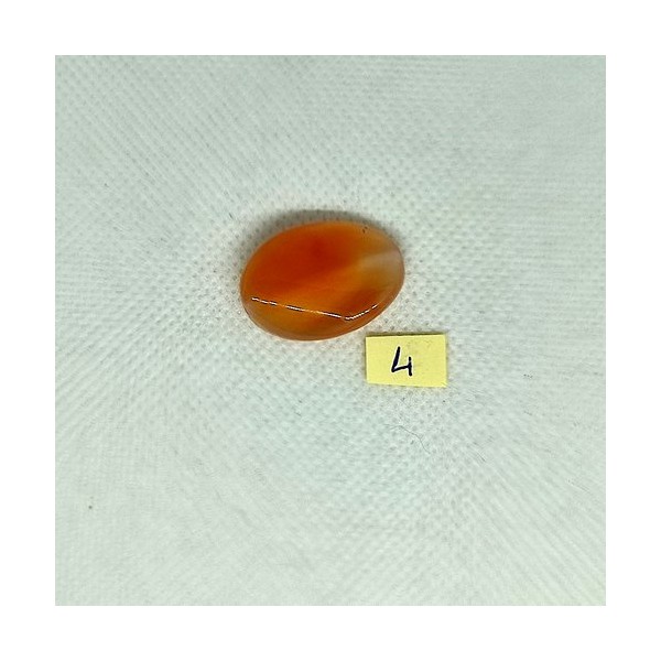 1 Perle en verre - rose / orange - environ 18x20mm - Photo n°1