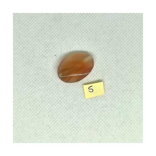1 Perle en verre - rose / orange - environ 18x20mm - Photo n°2